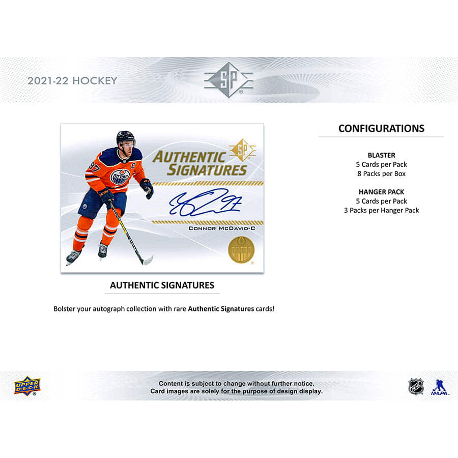 2021-22 Upper Deck Hockey SP Hanger Pack - Image 3