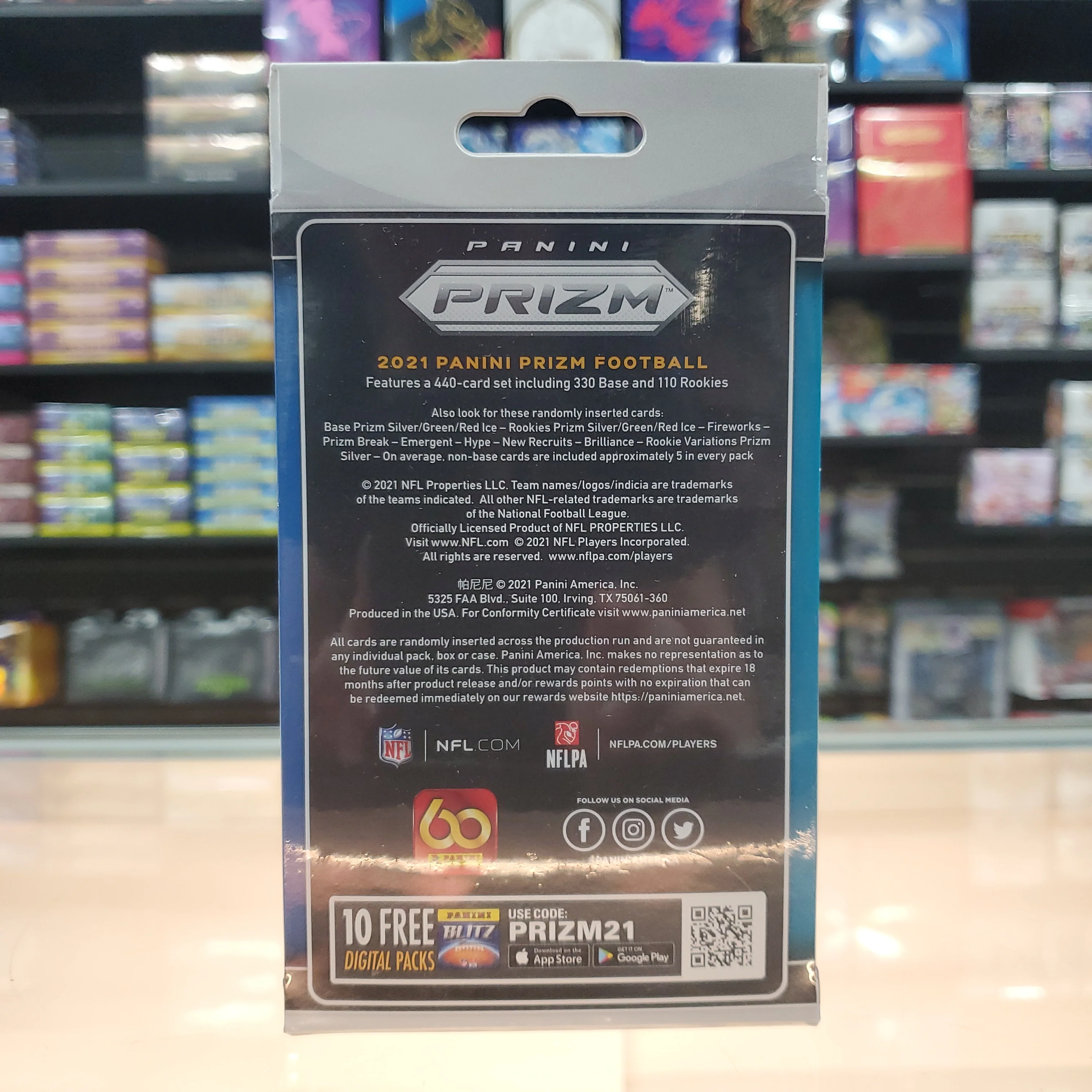 2021 Prizm Football Hanger Box (Red Ice Prizms) - Image 2