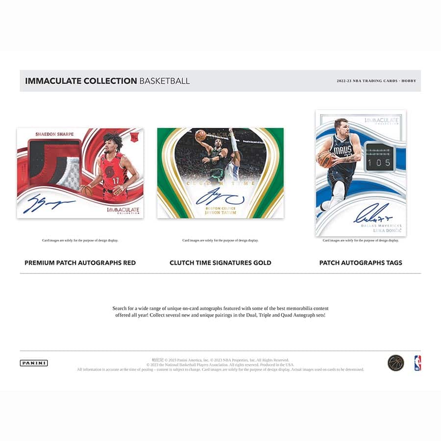 2022-23 Panini Immaculate Basketball Hobby Box - Image 4