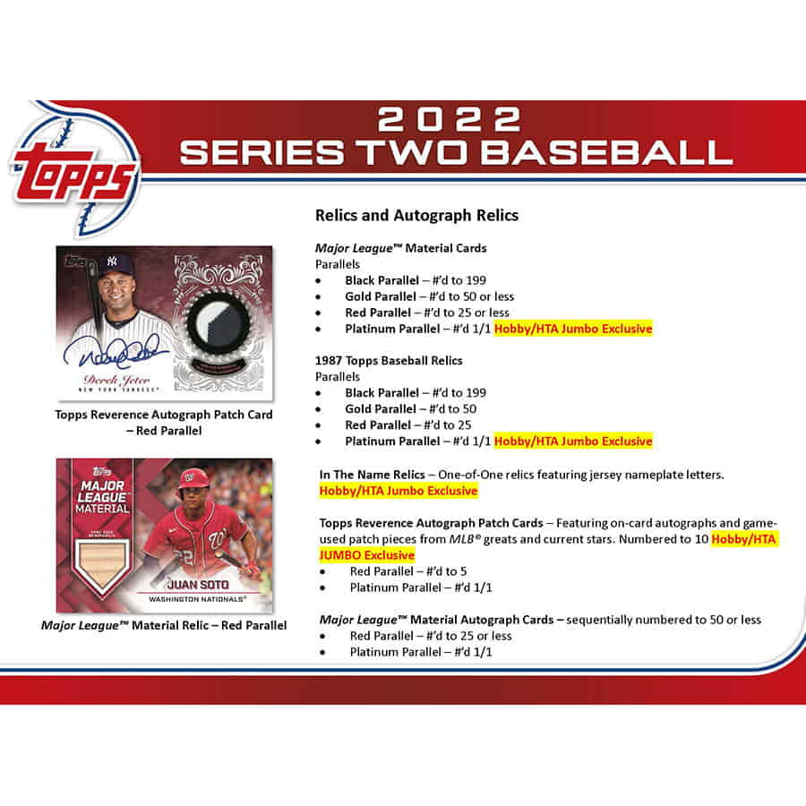 2022 Topps Series 2 Baseball Hobby Box - Image 3