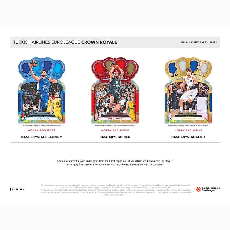 2023-24 Crown Royale Euroleague Basketball Hobby Box - Image 3