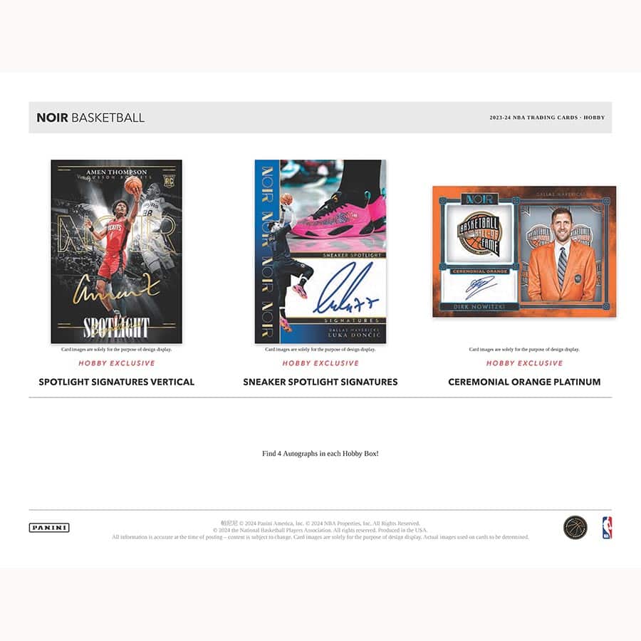 2023-24 Noir Basketball Hobby Box - Image 3