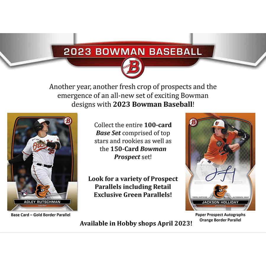 2023 Bowman Baseball Value Box - Image 8