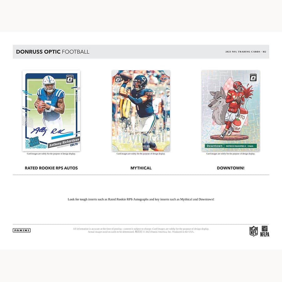 2023 Donruss Optic H2 Football Hobby Box - Image 4