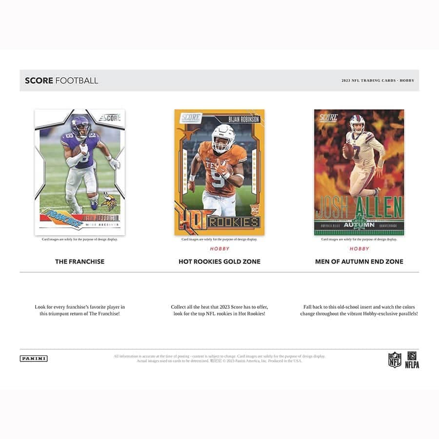2023 Score Football Hobby Box - Image 5