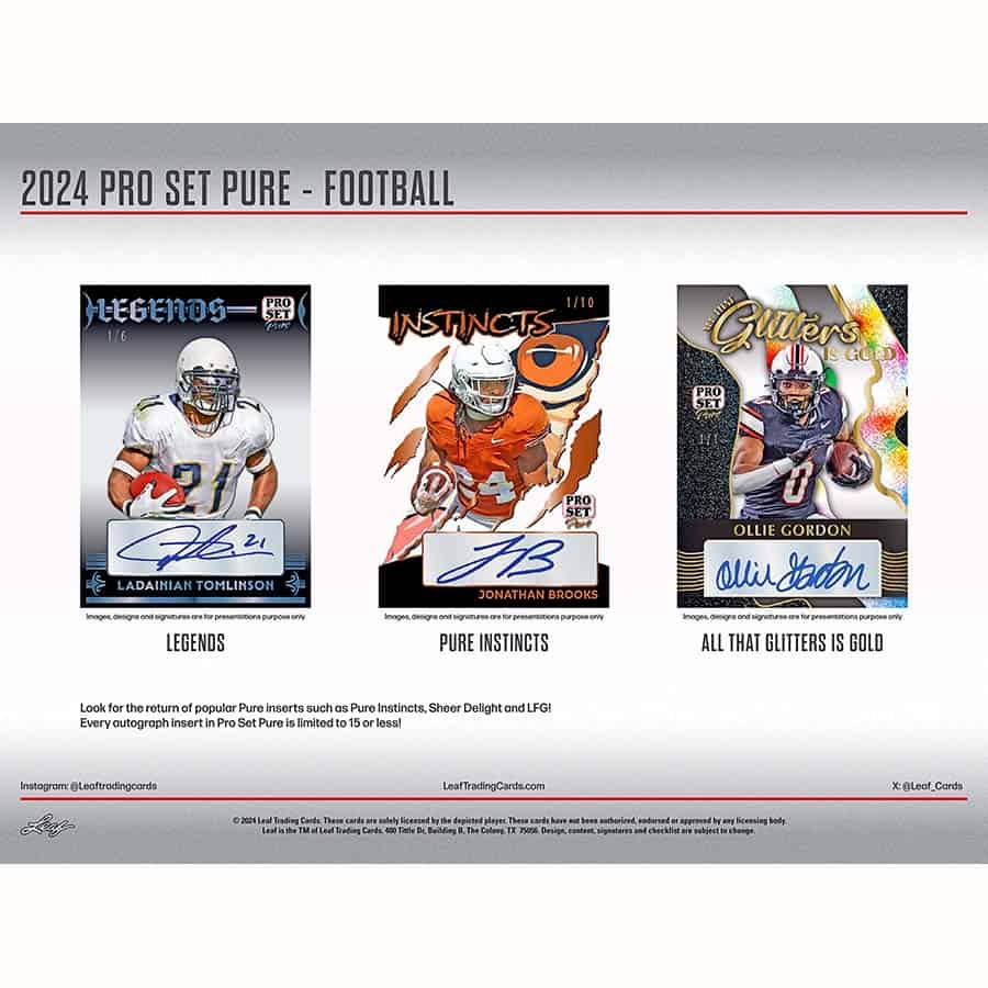 2024 Pro Set Pure Football Hobby Box - Image 4