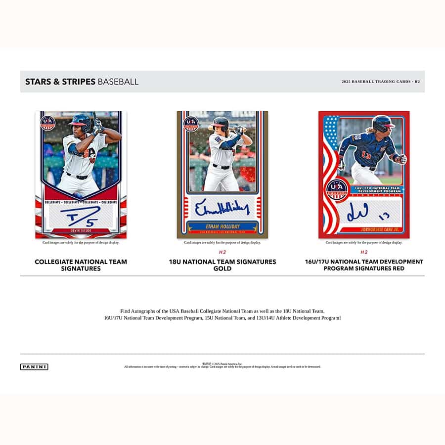 2025 USA Stars & Stripes Baseball Hybrid Hobby Box - Image 2