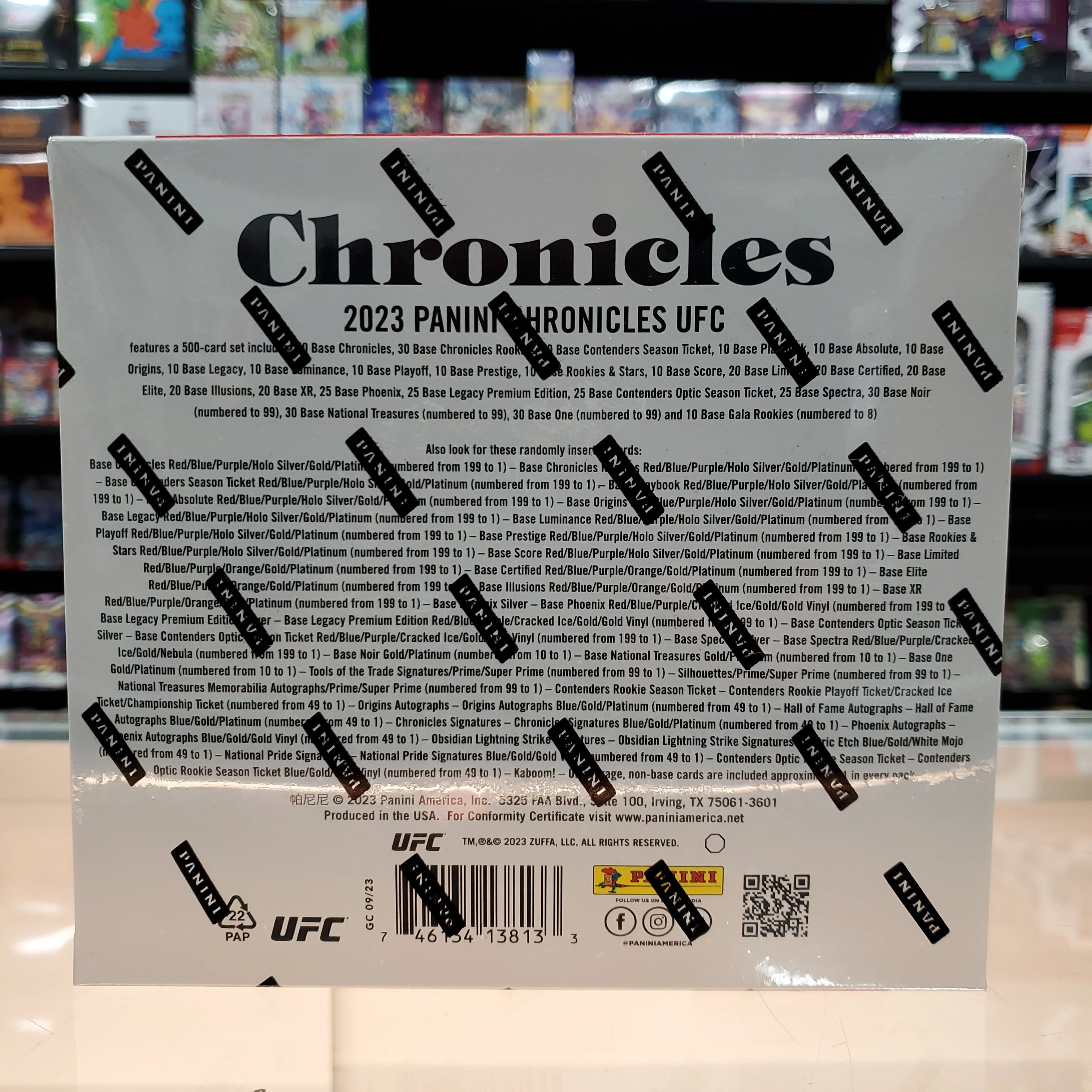 2023 Chronicles UFC Hobby Box - Image 2