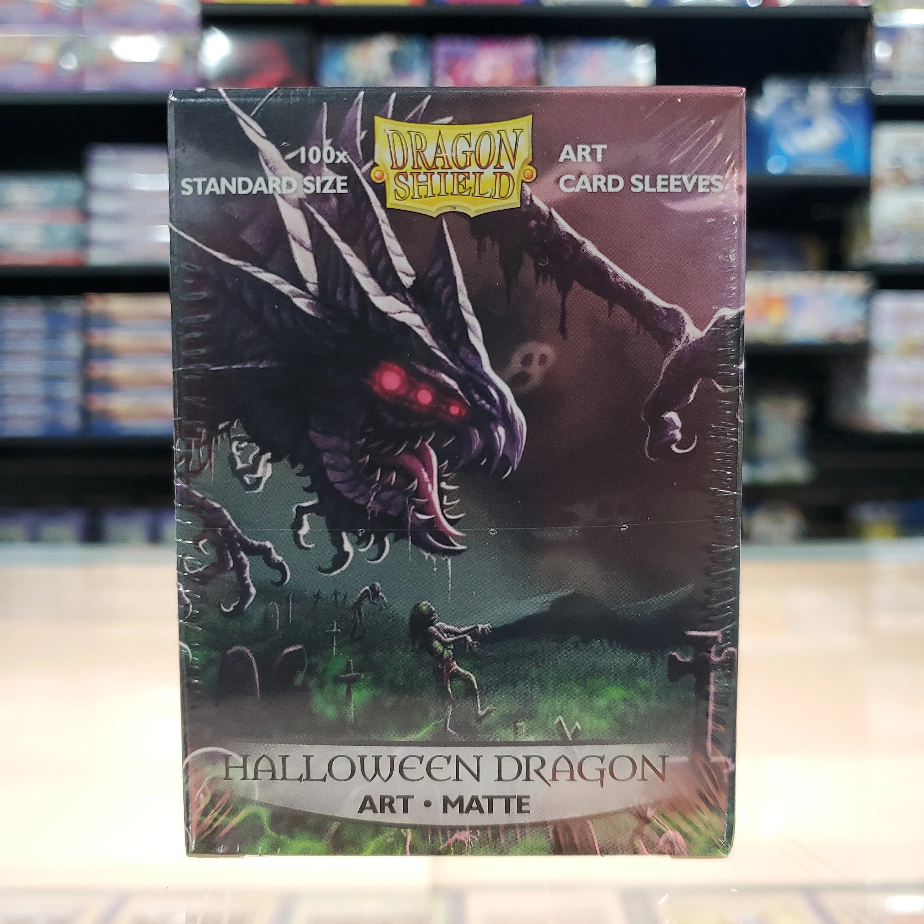 Dragon Shield Deck Protector - Art Matte Halloween Dragon 100 CT - Image 2