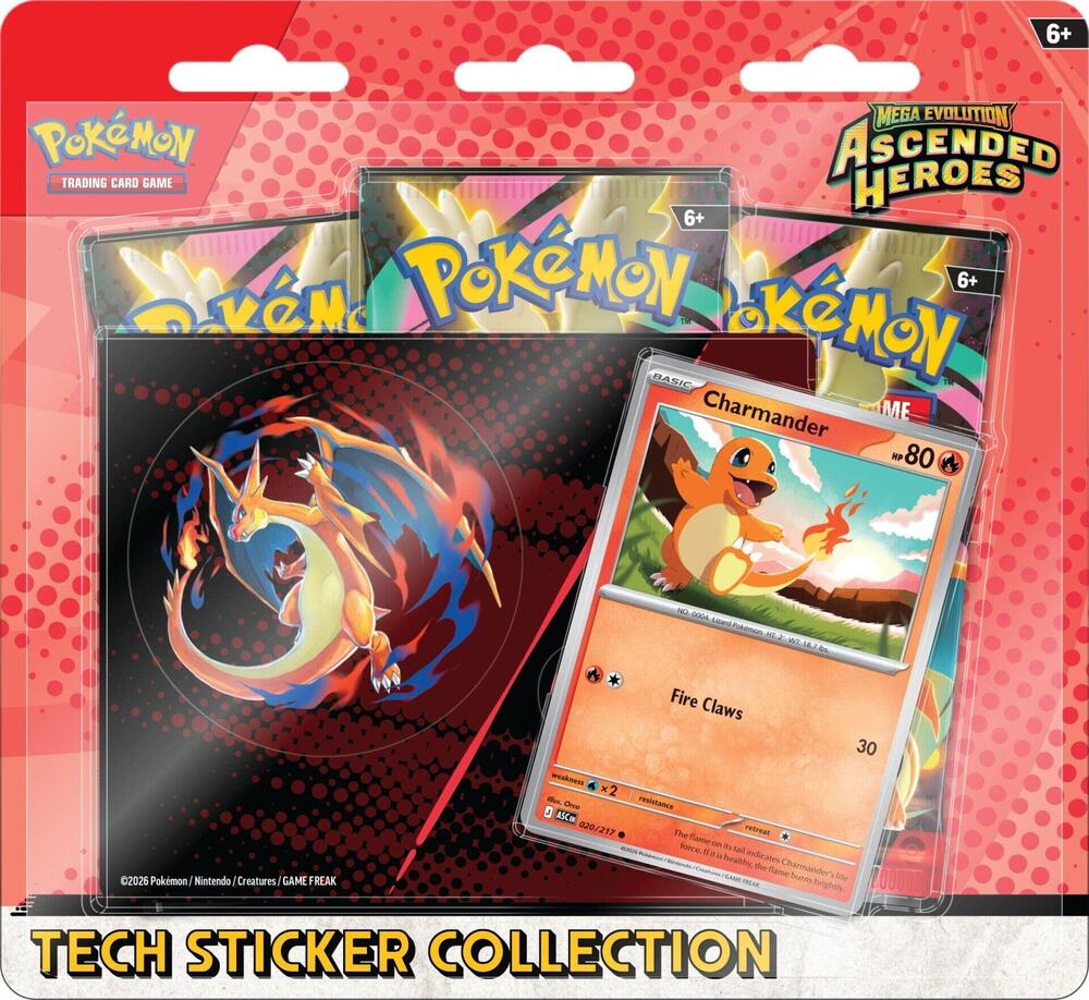 Pokémon TCG: Mega Evolution: Ascended Heroes - Tech Sticker Collection (Charmander) (Limit 1) - Image 3