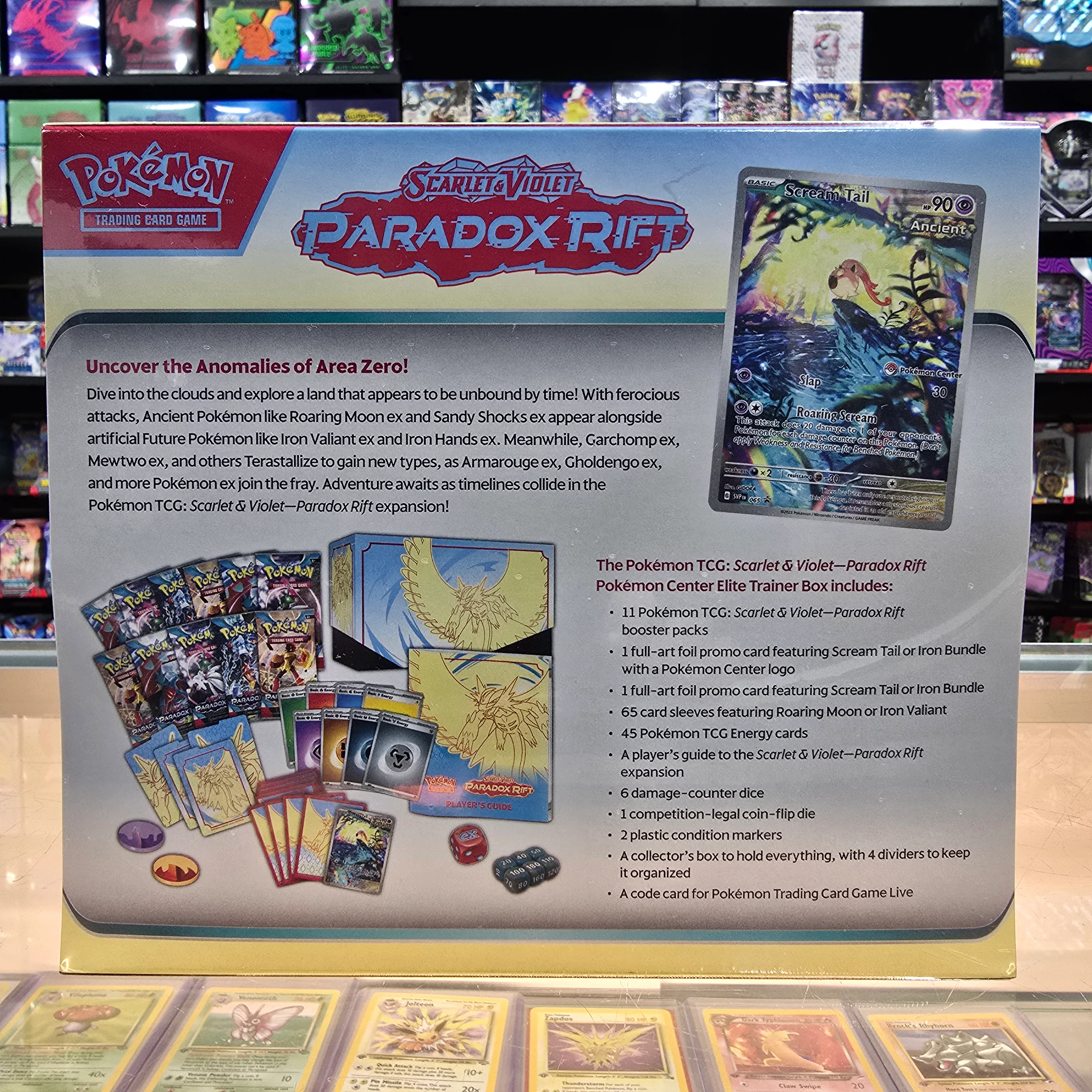 Pokémon TCG: Scarlet & Violet: Paradox Rift - Elite Trainer Box (Roaring Moon) (Pokemon Center Exclusive) - Image 6