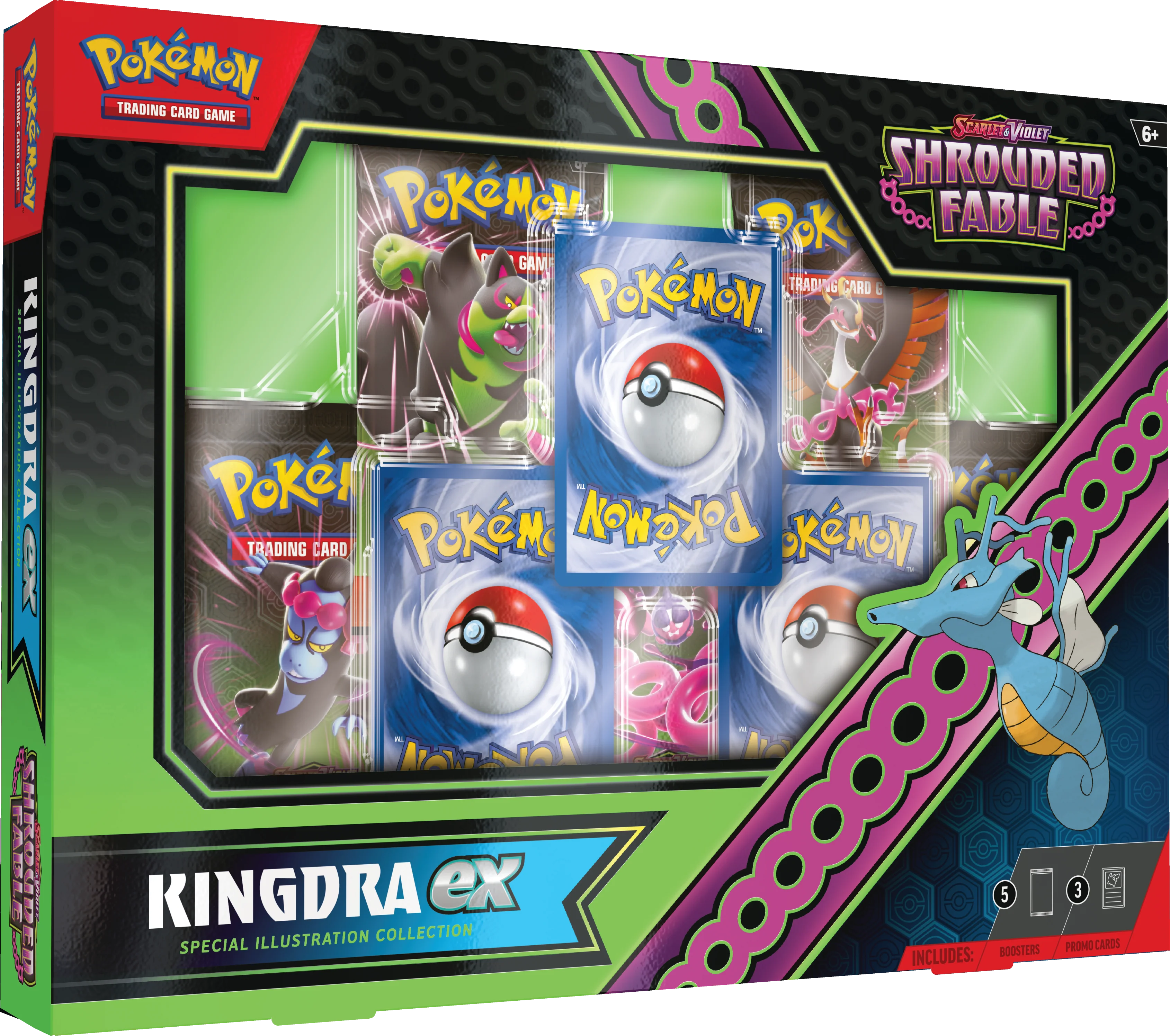 Pokémon TCG: Scarlet & Violet: Shrouded Fable - Kingdra Ex Illustration Collection - Image 3
