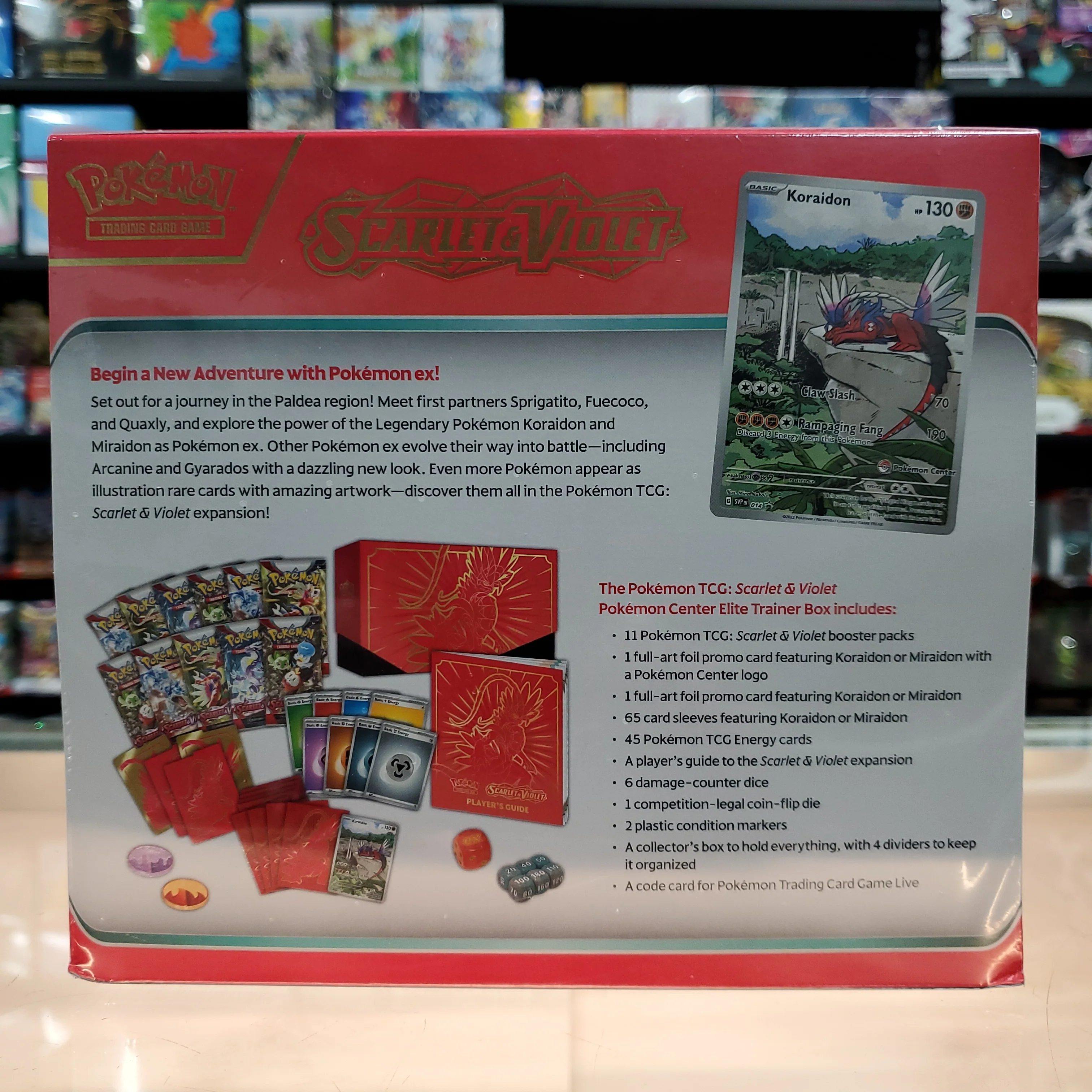 Pokémon TCG: Scarlet & Violet - Elite Trainer Box (Koraidon) (Pokemon Center Exclusive) - Image 7