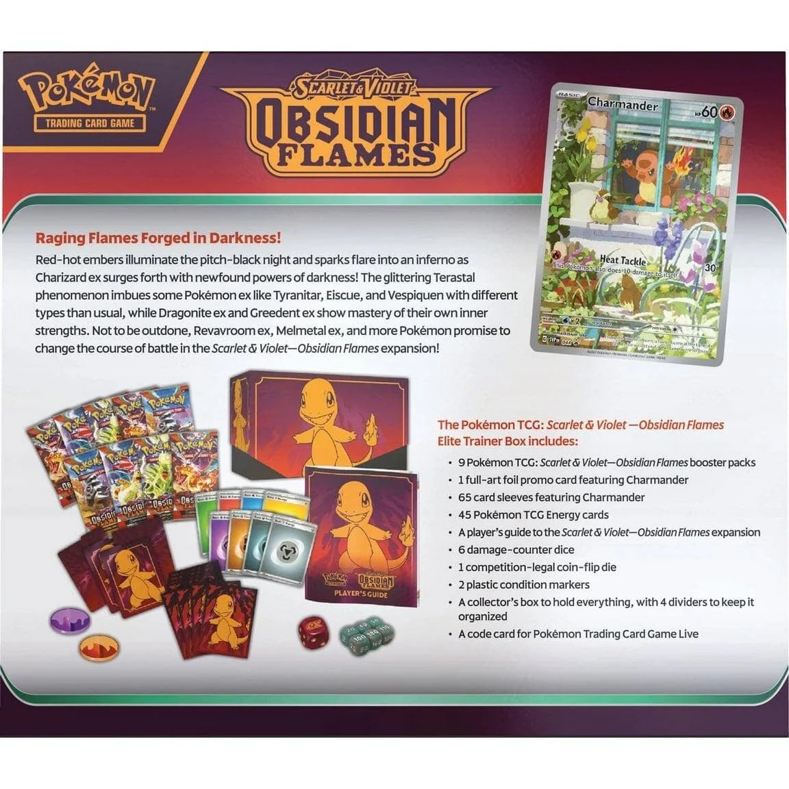 Pokémon TCG: Scarlet & Violet: Obsidian Flames - Elite Trainer Box - Image 5