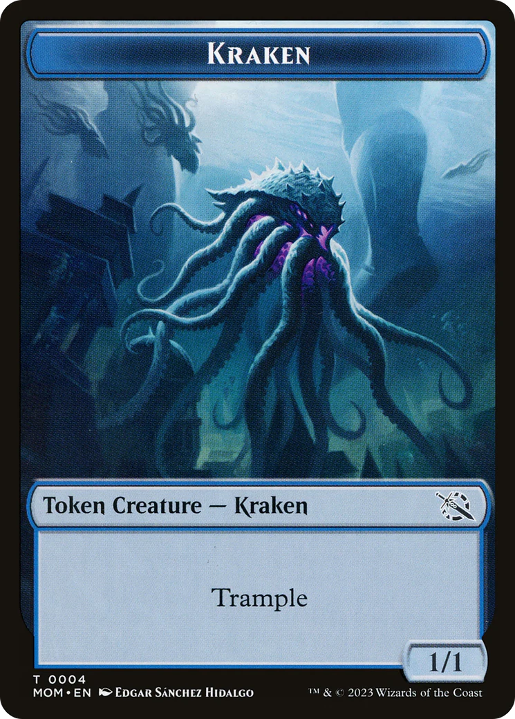 Soldier // Kraken Double-Sided Token [March of the Machine Tokens] - Image 2
