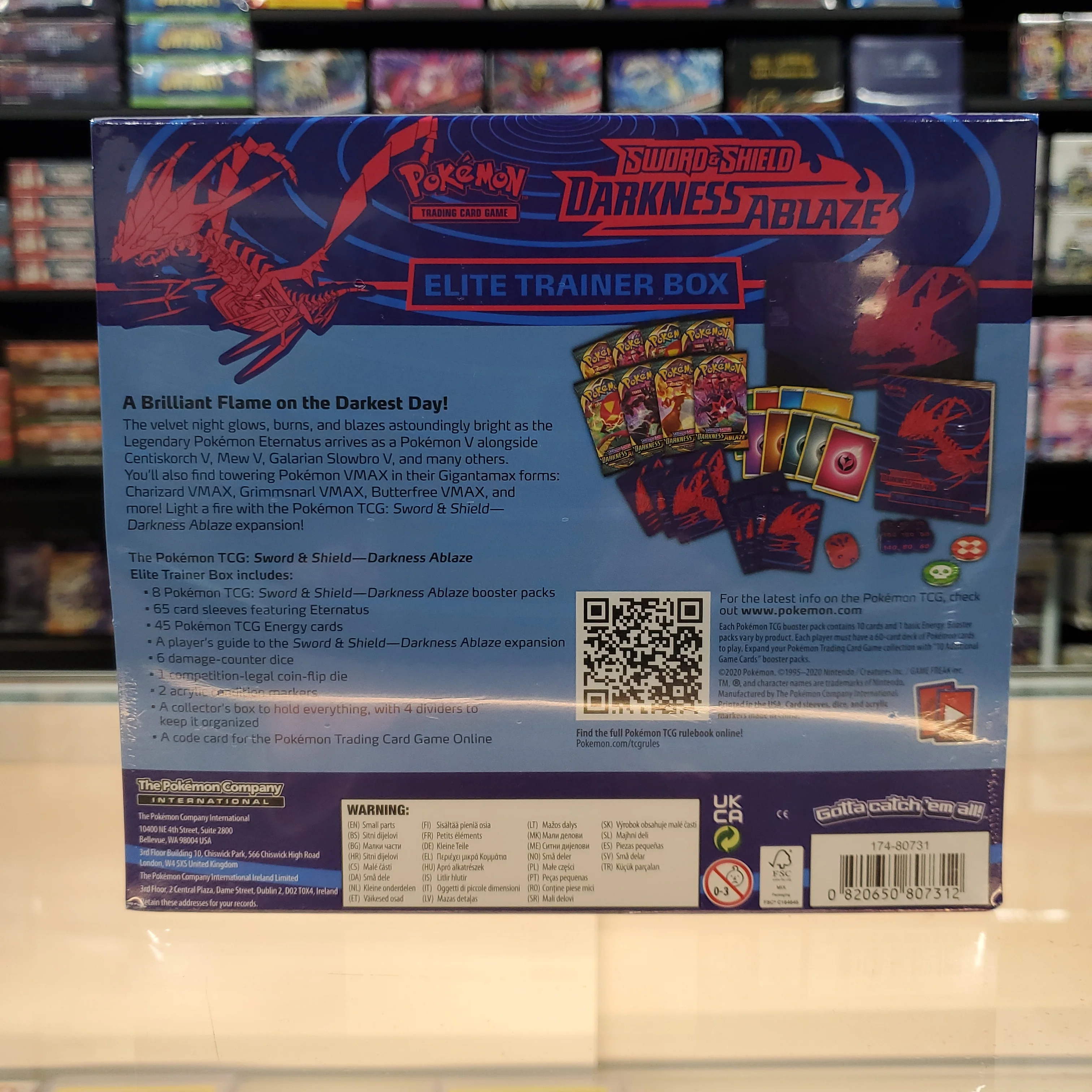 Pokémon TCG: Sword & Shield: Darkness Ablaze - Elite Trainer Box - Image 2