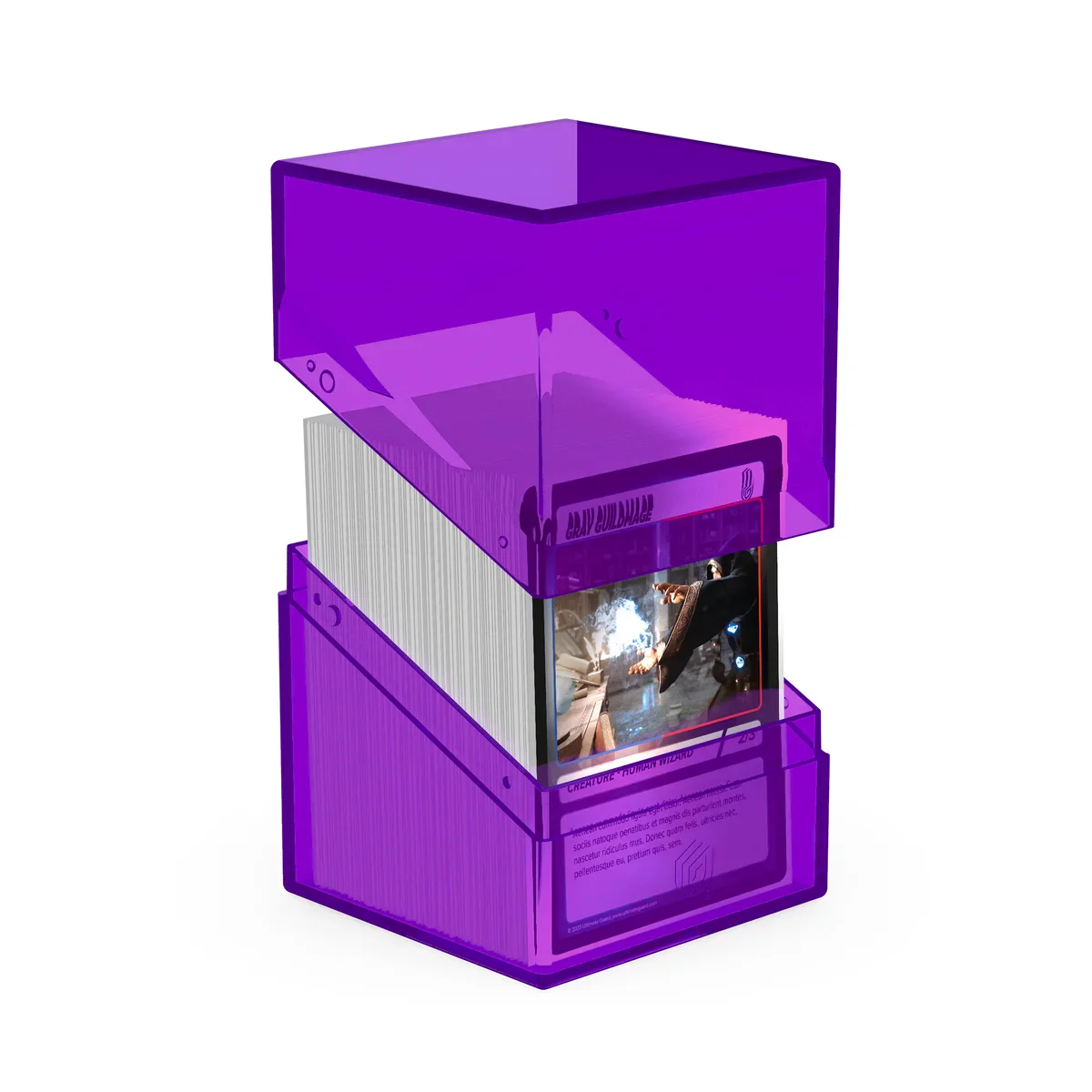 Ultimate Guard - Boulder Deck Case 100+ (Clear Amethyst) - Image 3