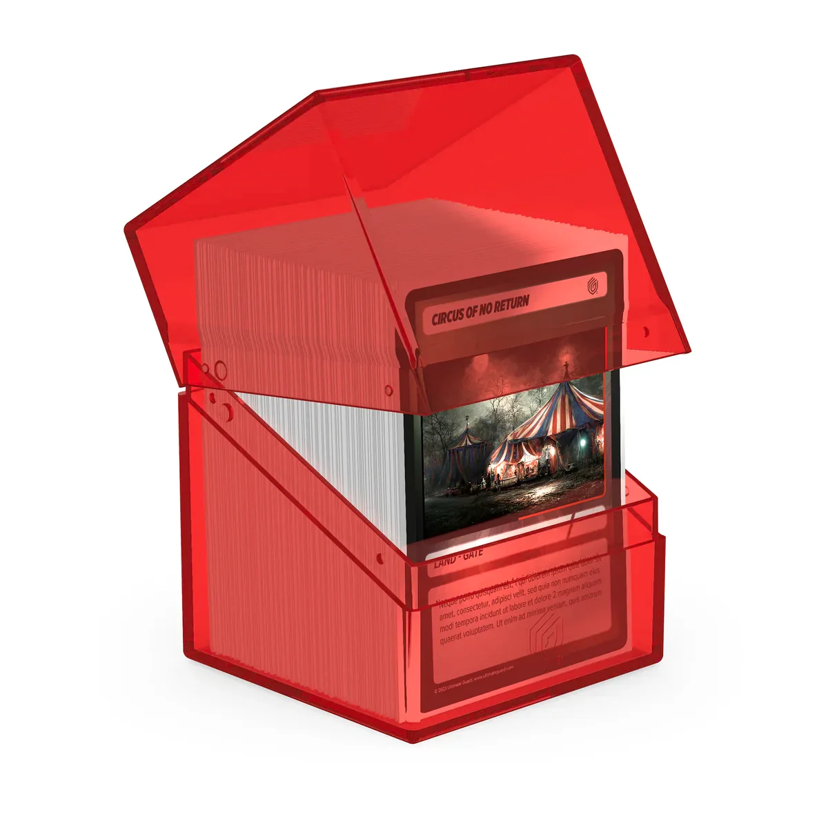 Ultimate Guard - Boulder Deck Case 100+ (Clear Ruby) - Image 2