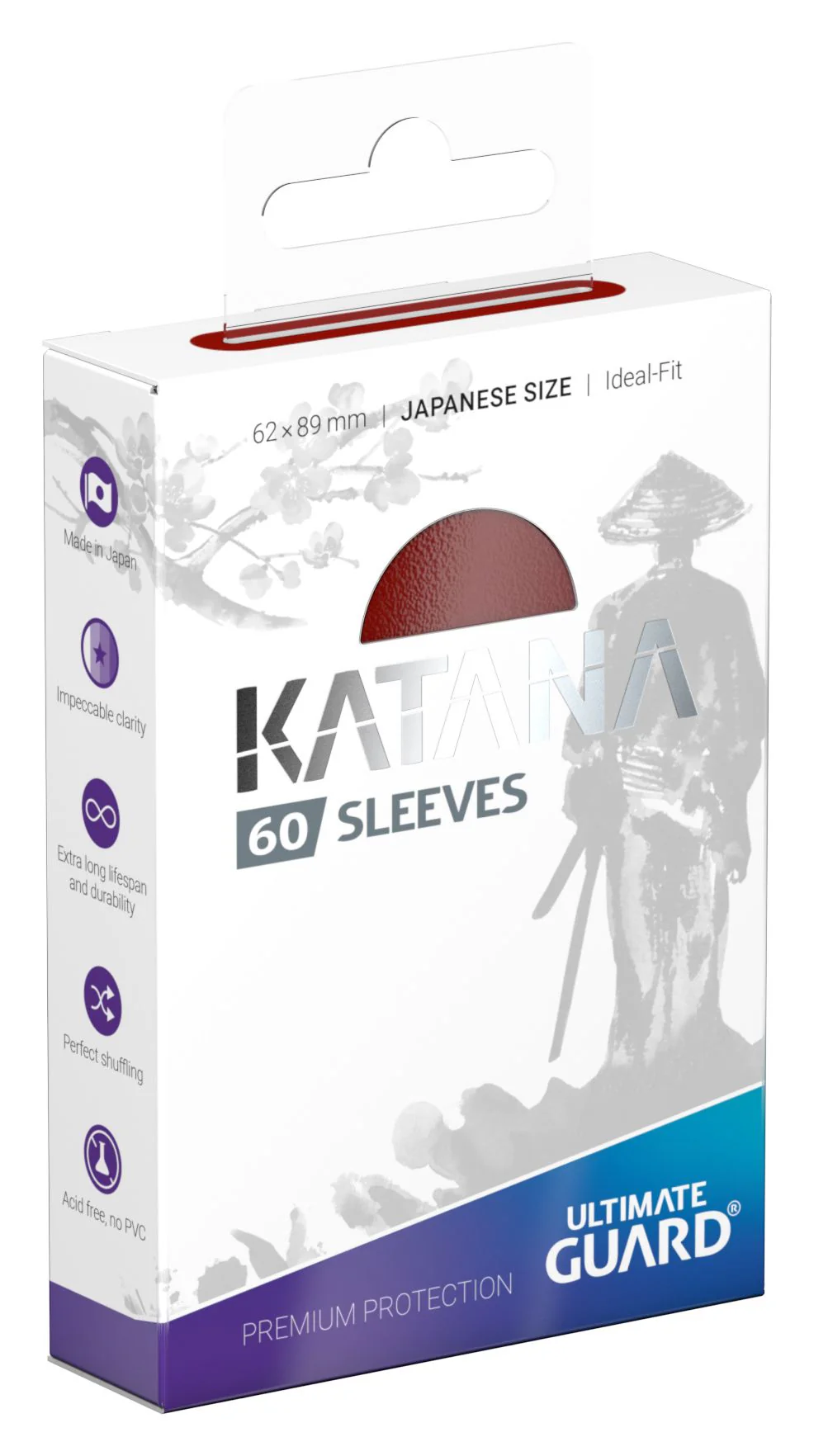 Ultimate Guard - Katana Sleeves - Japanese Size Red 60 CT - Image 3