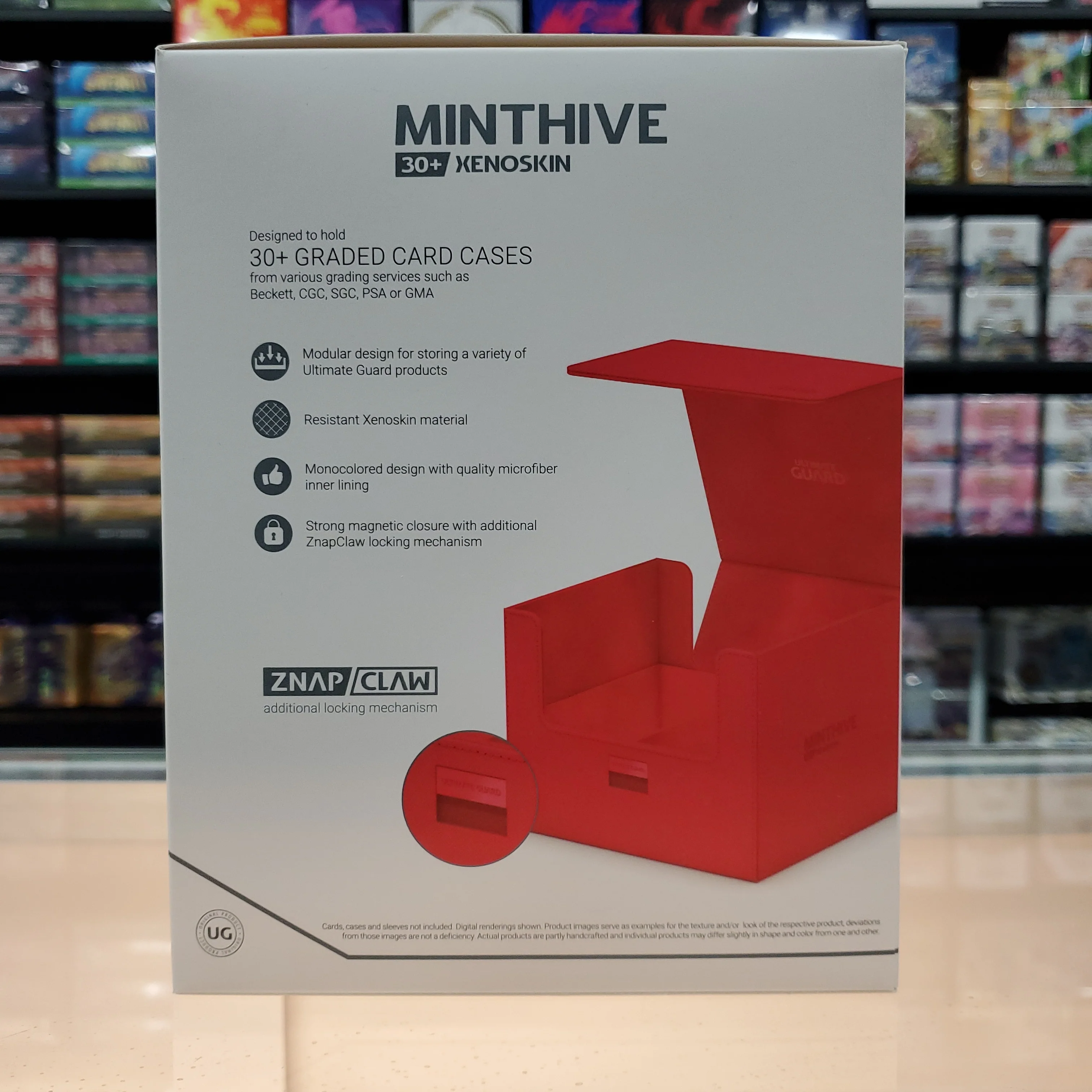 Ultimate Guard - Minthive 30+ Xenoskin Graded Card Deck Case - Red - Image 3