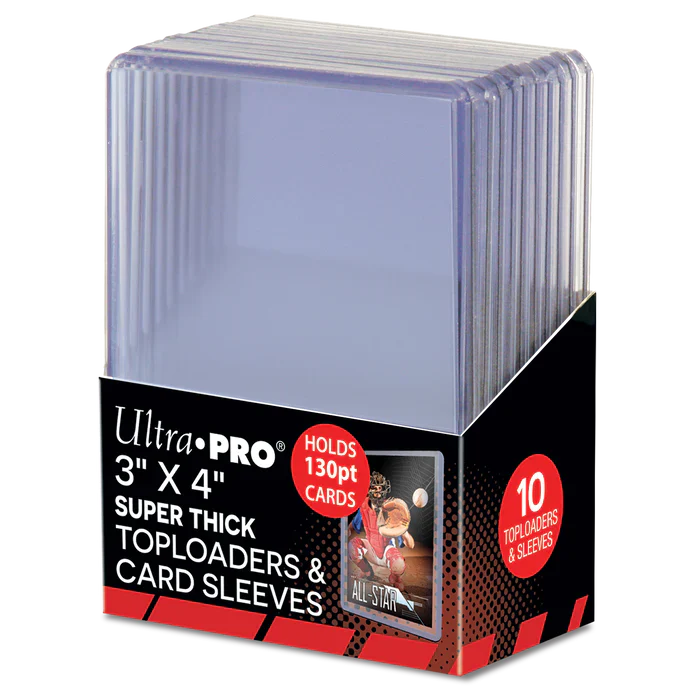 Ultra-PRO: 3"x4" Super Thick Toploader & Card Sleeve 130pt (10CT) - Image 2