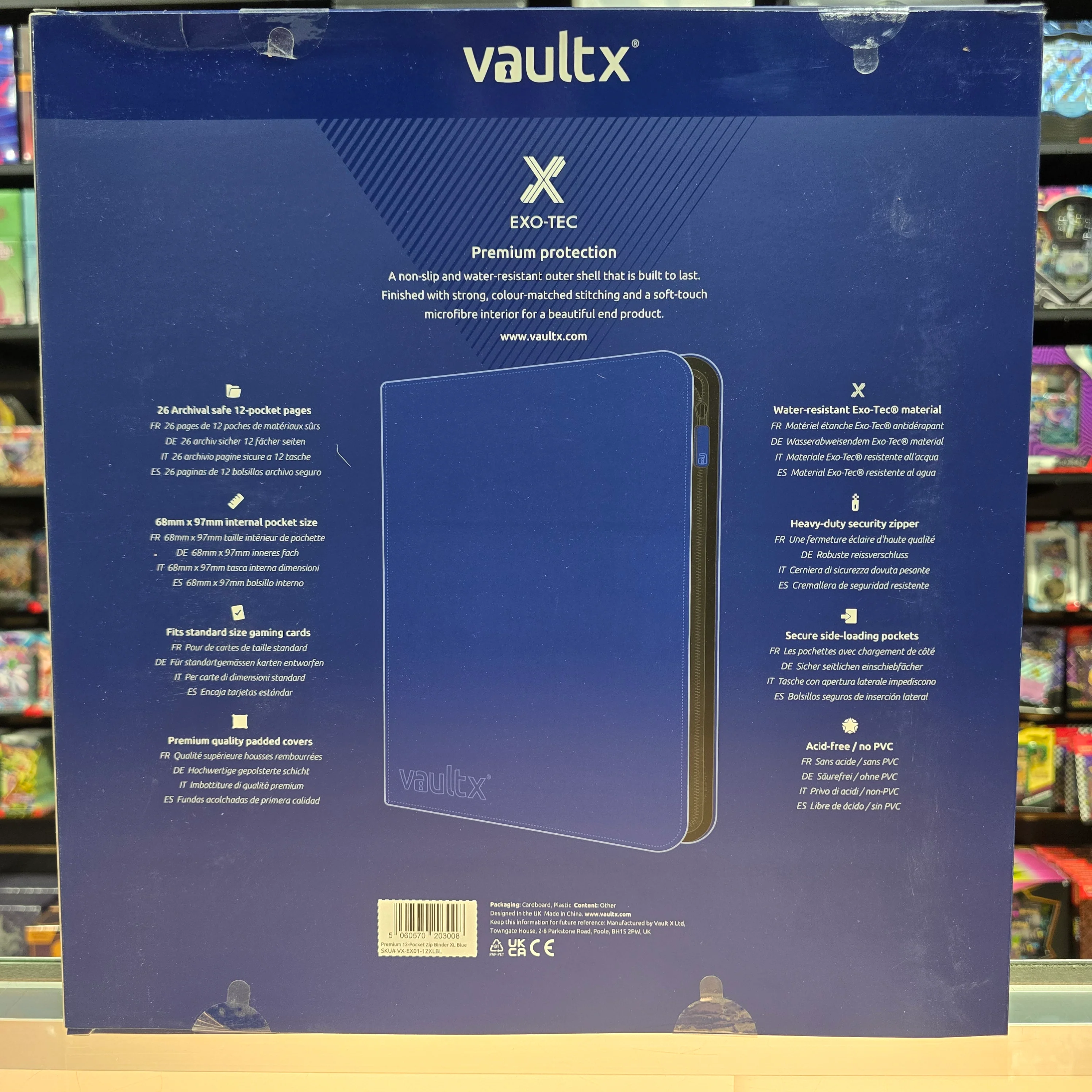 Vault X: 12-Pocket XL Zip Binder (Royal Blue) - Image 6