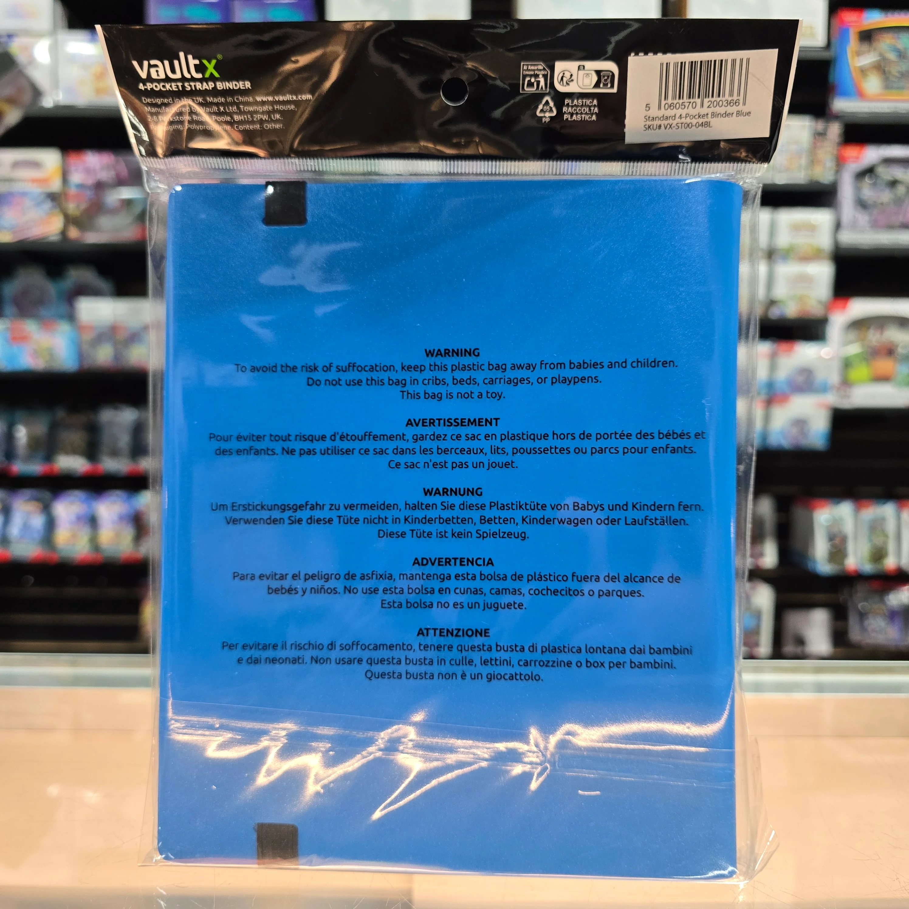 Vault X: 4-Pocket Binder (Blue) - Image 5