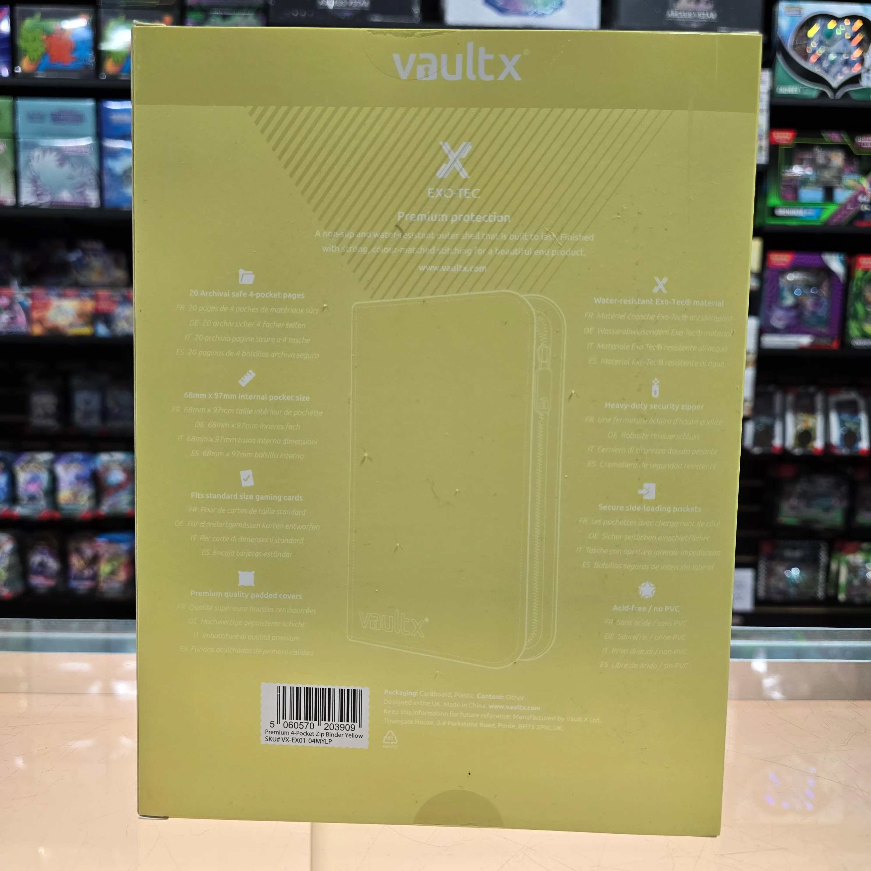 Vault X: 4-Pocket Zip Binder (Pastel Yellow) - Image 6