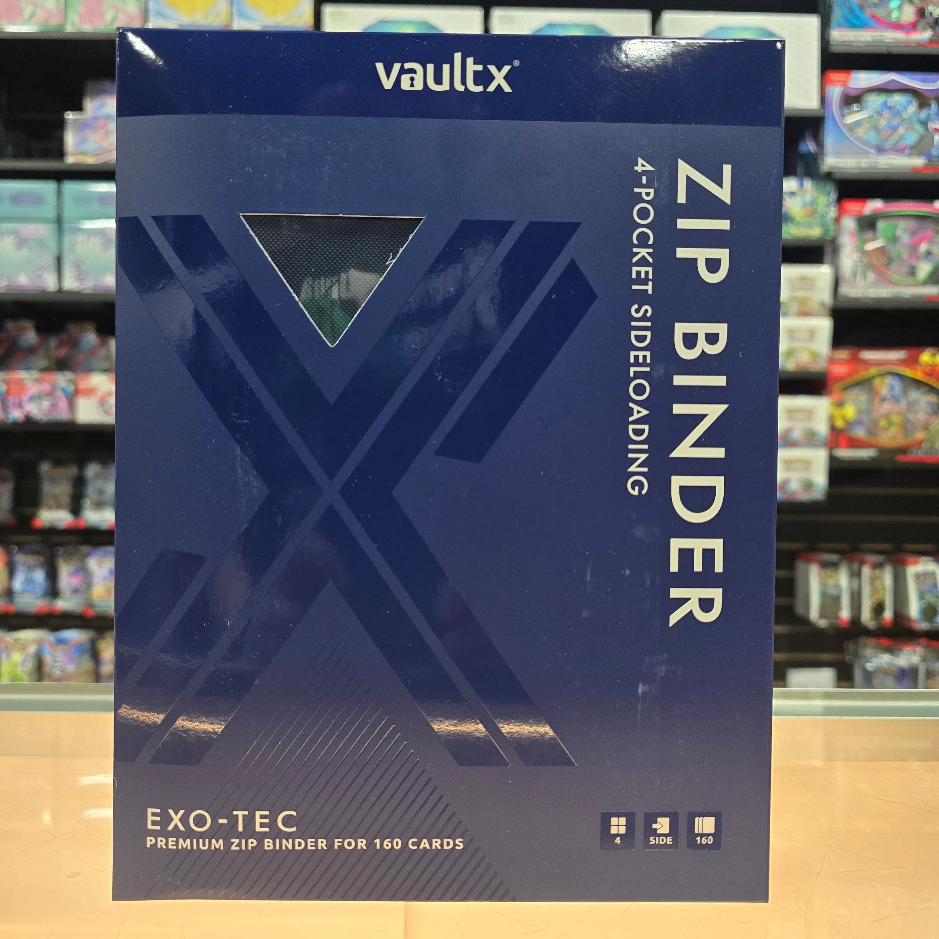 Vault X: 4-Pocket Zip Binder (Royal Blue) - Image 4