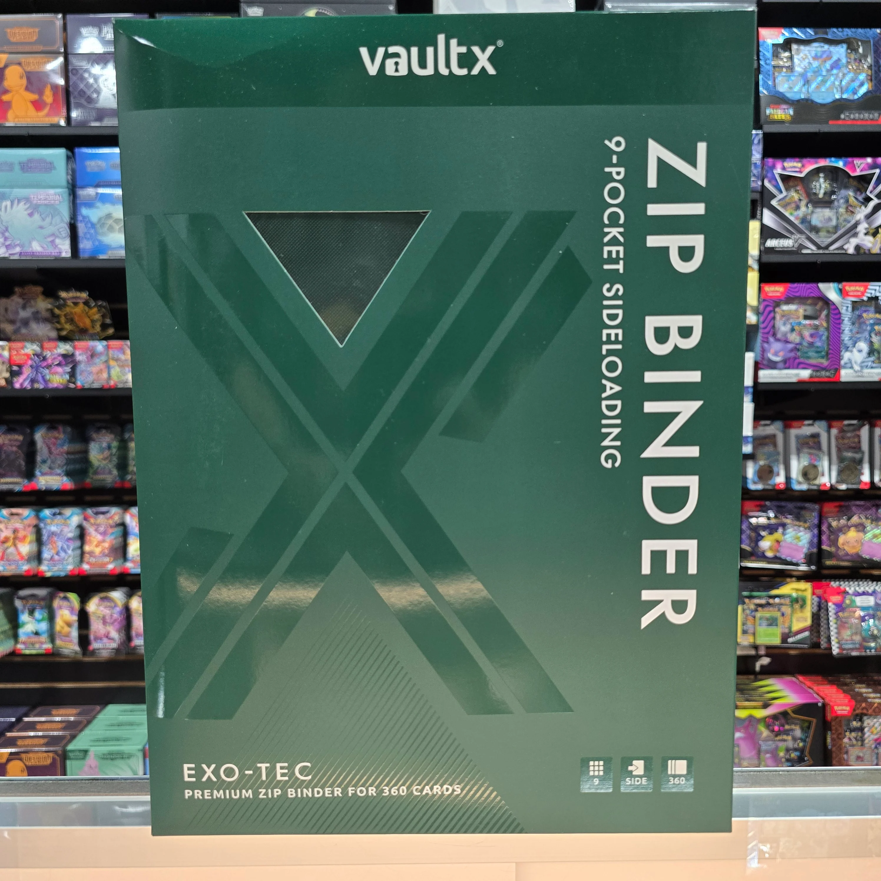 Vault X: 9-Pocket Zip Binder (Forest Green) - Image 4