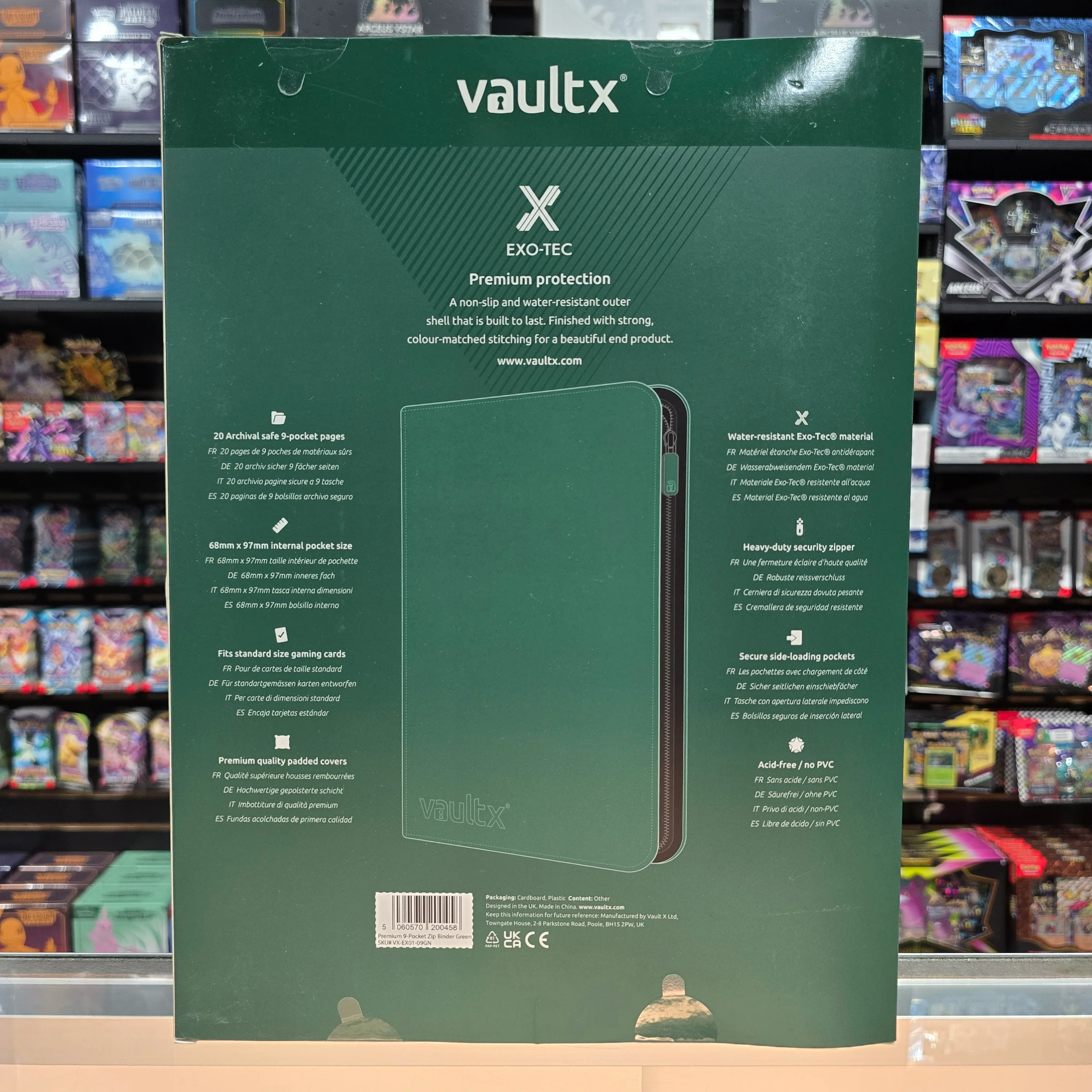 Vault X: 9-Pocket Zip Binder (Forest Green) - Image 5