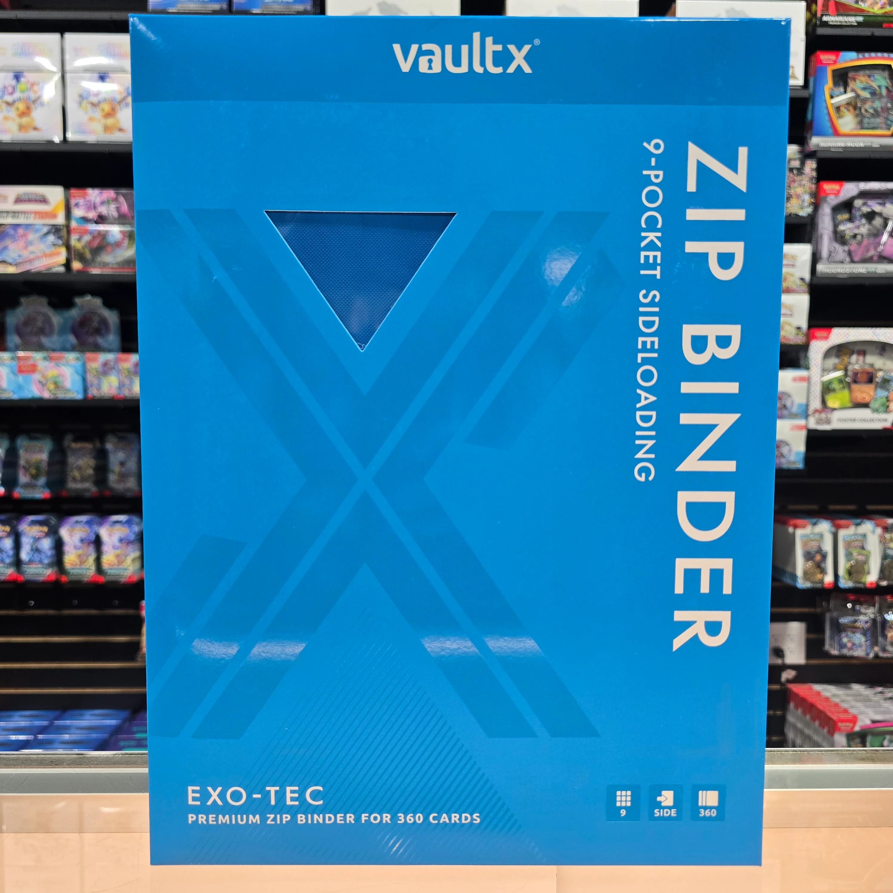 Vault X: 9-Pocket Zip Binder (Neon Blue) - Image 4