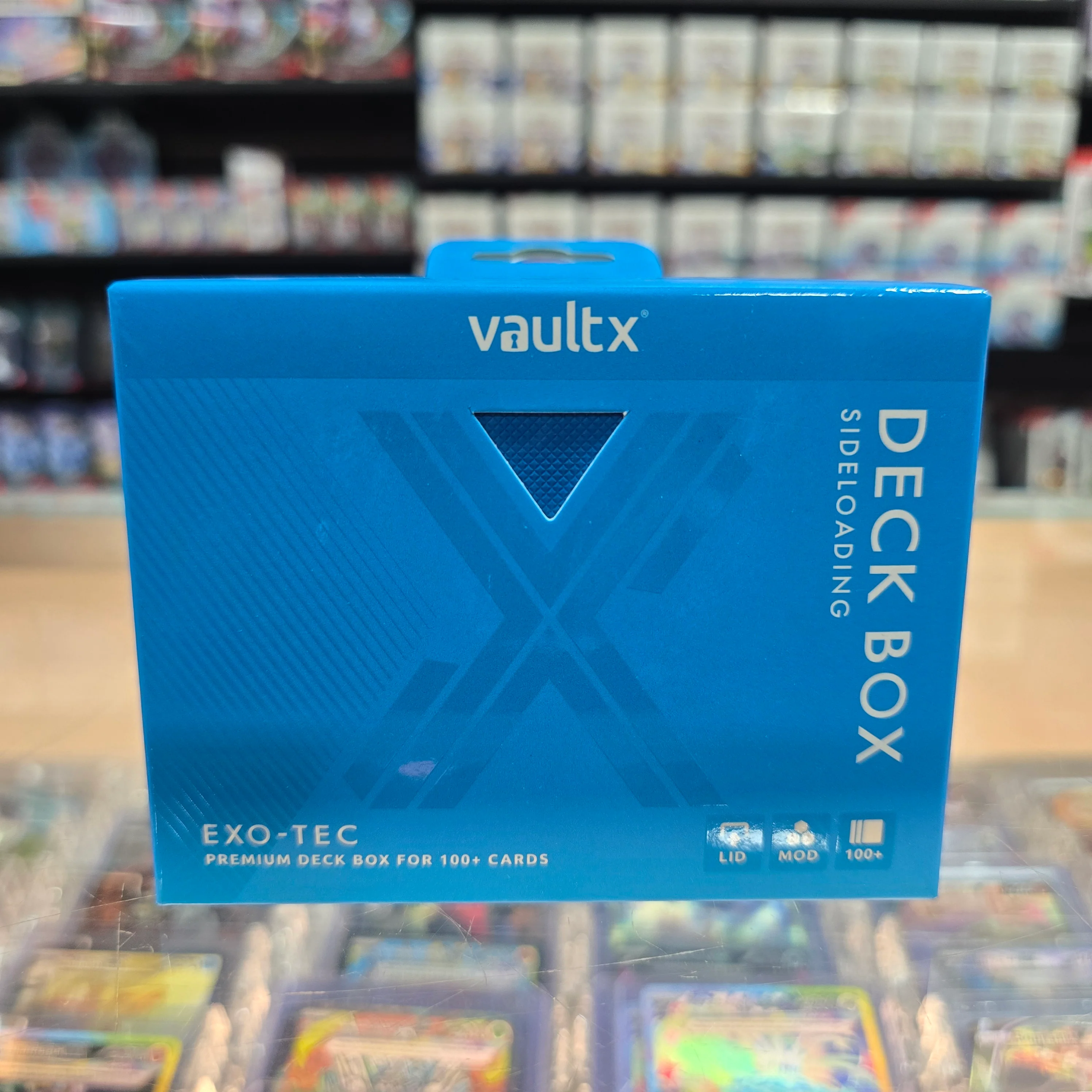 Vault X: Sideloading Deck Box 100+ CT (Neon Blue) - Image 4