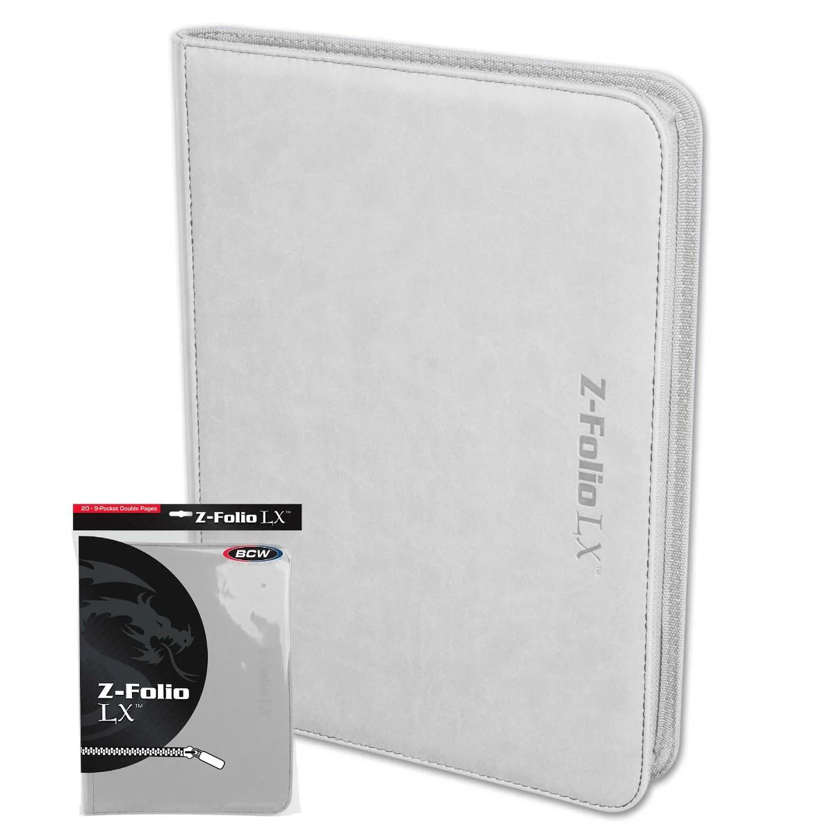 BCW: 9 Pocket Z-Folio Zipper Binder (White) - Image 4